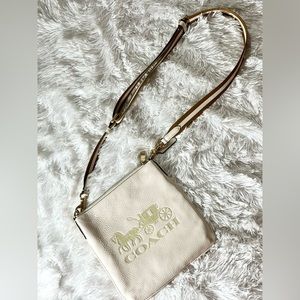 Coach Jes Slim Crossbody with Horse and Carriage in Chalk